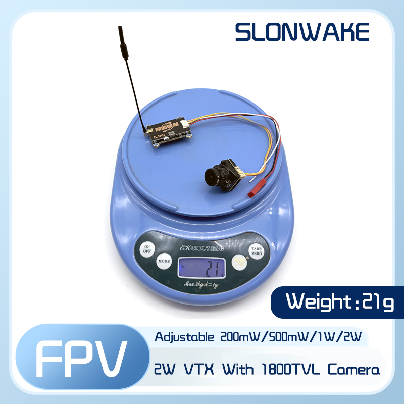 SLONWAKE 5.8G 56CH 2W pemancar - Drone Receiver ulasan dan harga