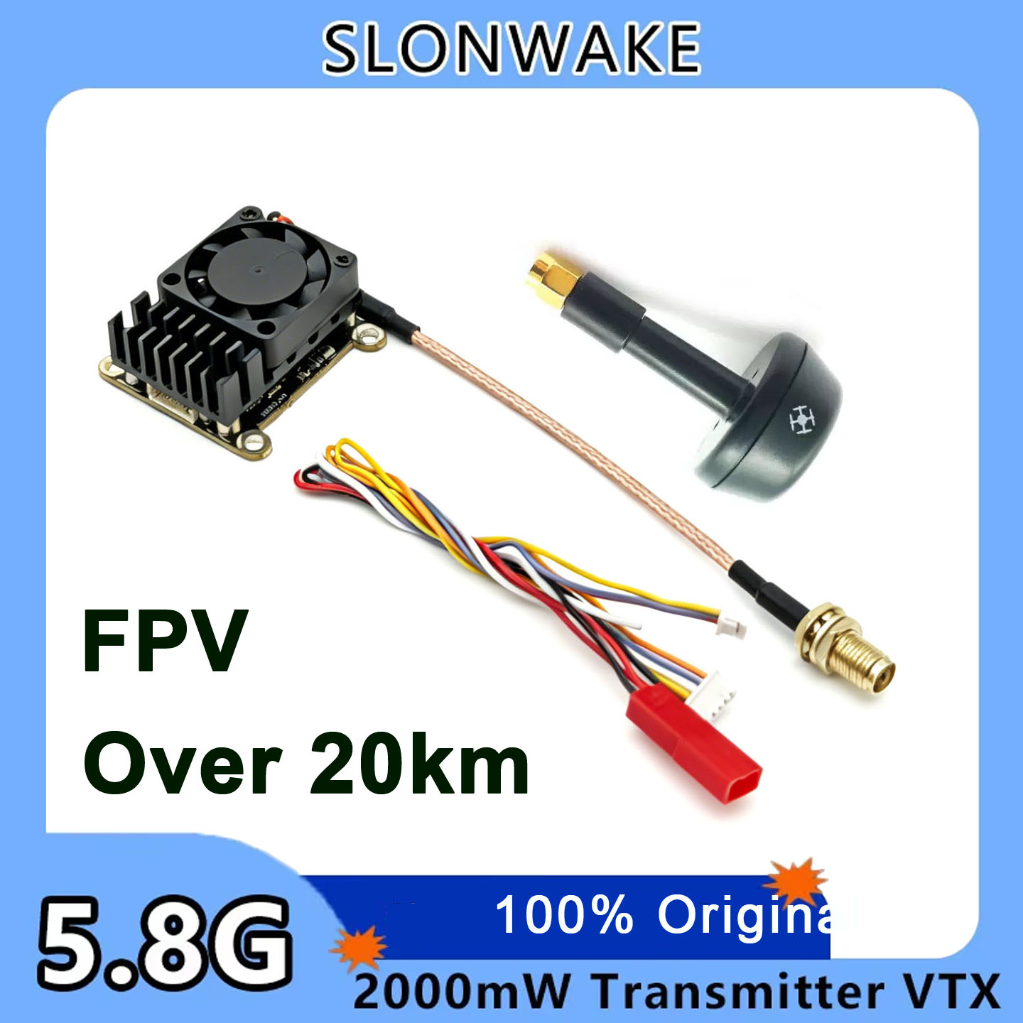 Pembaruan baru 5.8Ghz 2W VTX F - Drone Receiver ulasan dan harga